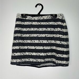 Aritzia Talula lace stripes mini stripes skirt size XS